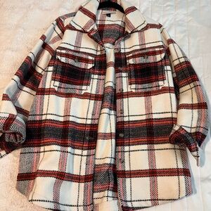 Universal Thread Red and Black Checkered Coat